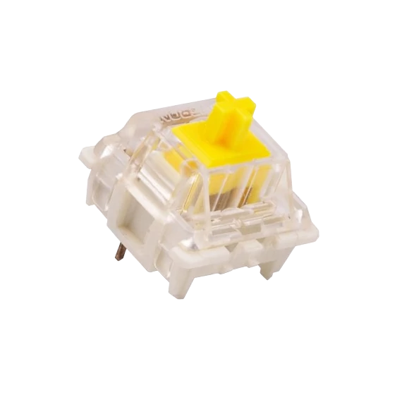 gateron milky yellow switch, gateron ks-3x1 switch, lineáris mechanikus kapcsoló, gateron yellow switch, gateron switch 