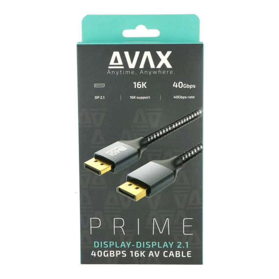 displayport kábel, displayport, displayport 2.1, AV kábel, Displayport 40Gbps, displayport kábel 2m, 