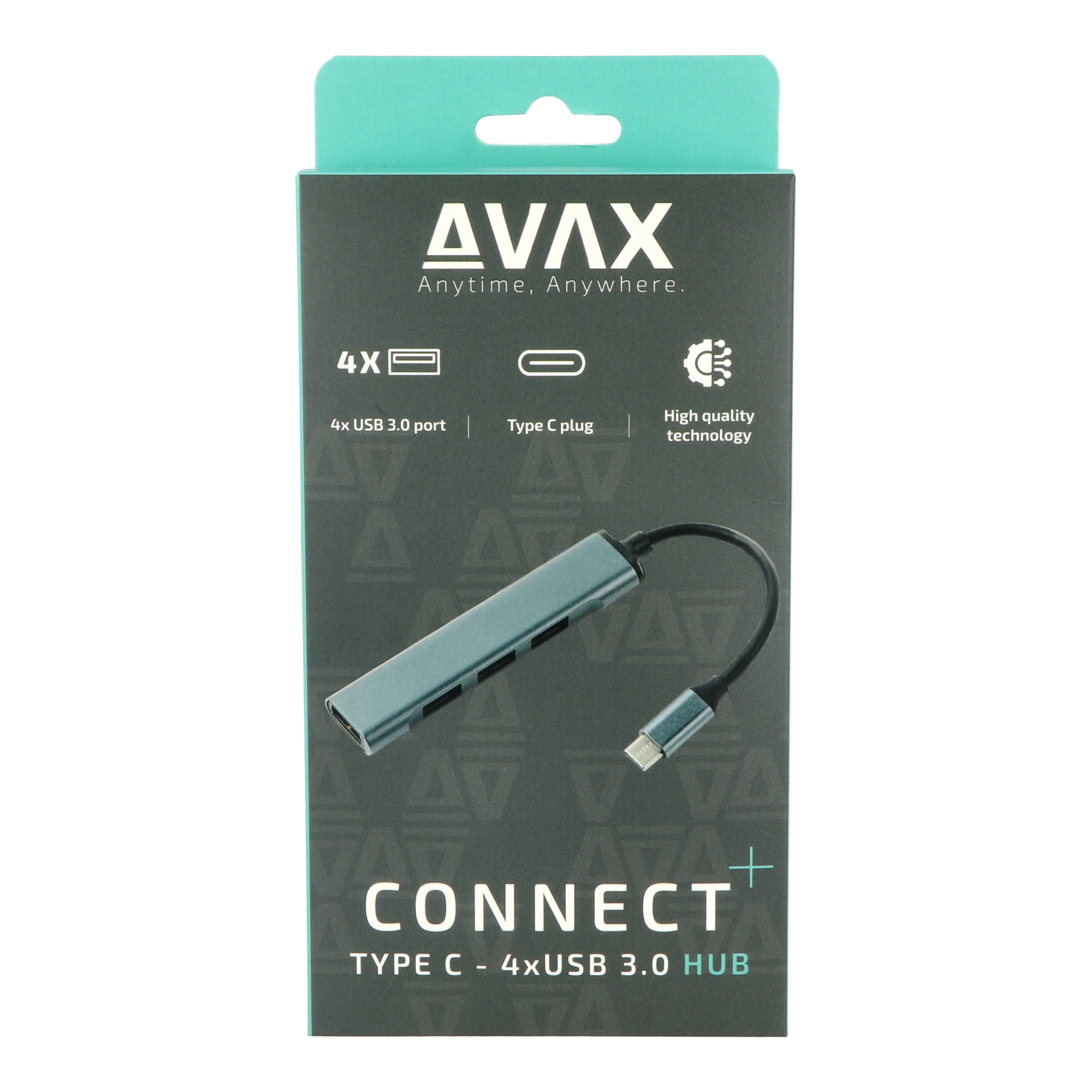 AVAX HB601 CONNECT+ HUB Type C-4xUSB 3.0